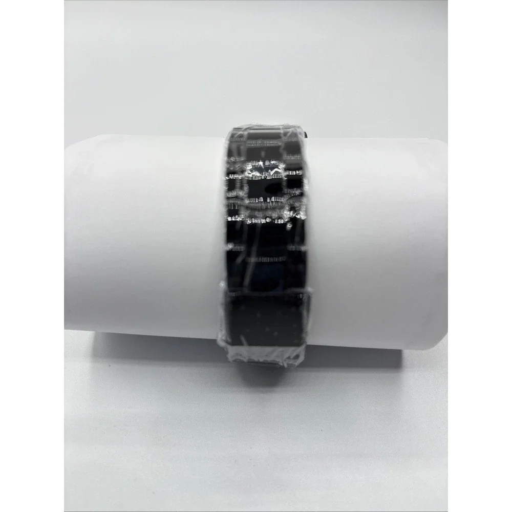 GENIVA Men's Quartz‎ Watch, Stainless Steel Black Strap Fashion